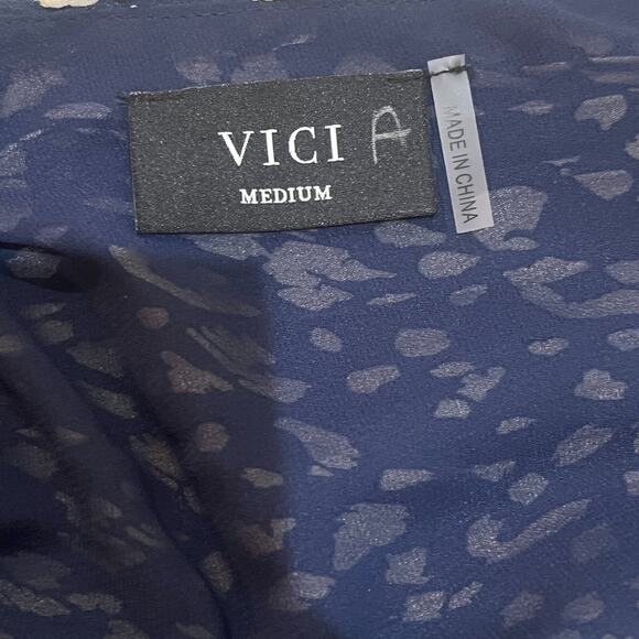 New Vici Ever After One Shoulder Ruched Maxi Dress Navy Cream  Medium - Picture 11 of 13